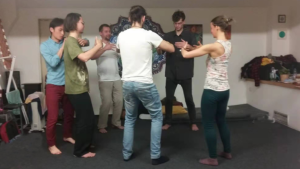yiquan zhanzhuang group standing practice meditation health exercise
