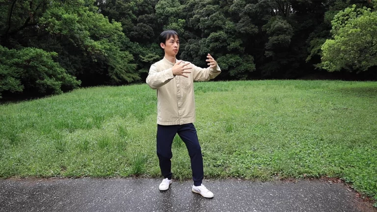 zhanzhuang combat step stance standing practice son gao yiquan student