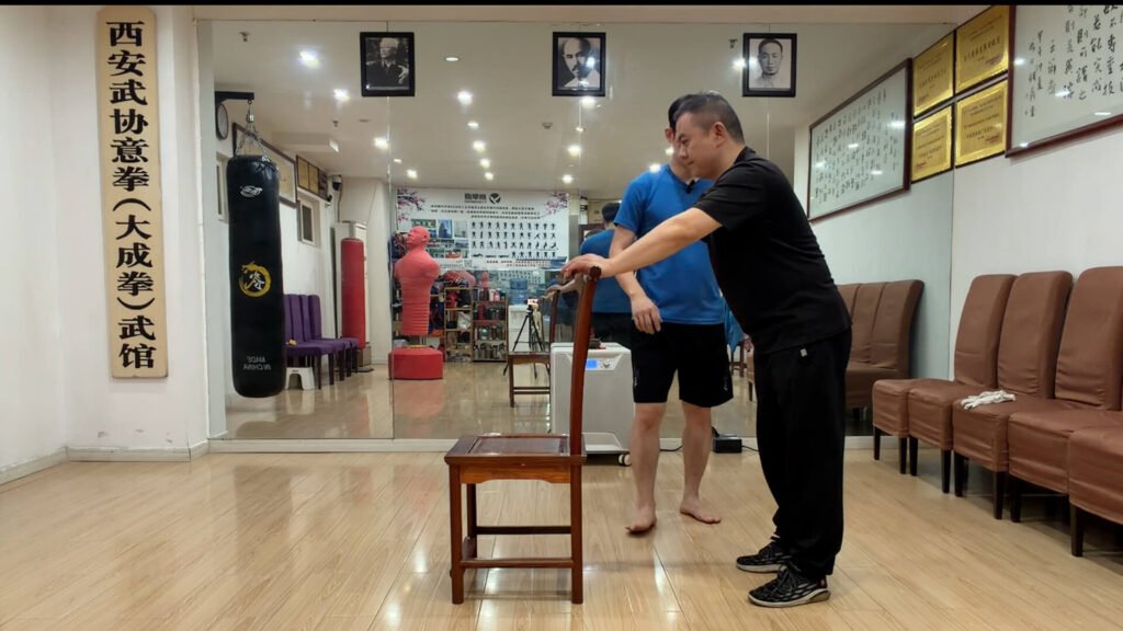 Zhanzhuang for the elderly or weak 4 Standing Zhanzhuang with Support for people with limited mobility